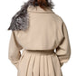 Dolce & Gabbana Gray Fox Fur Neck Wrap Warmer Winter Scarf