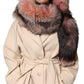Dolce & Gabbana Pink Frost Fox Fur Neck Warmer Winter Scarf