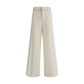 Sacai White Polyester Casual Pants