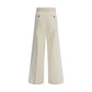 Sacai White Polyester Casual Pants