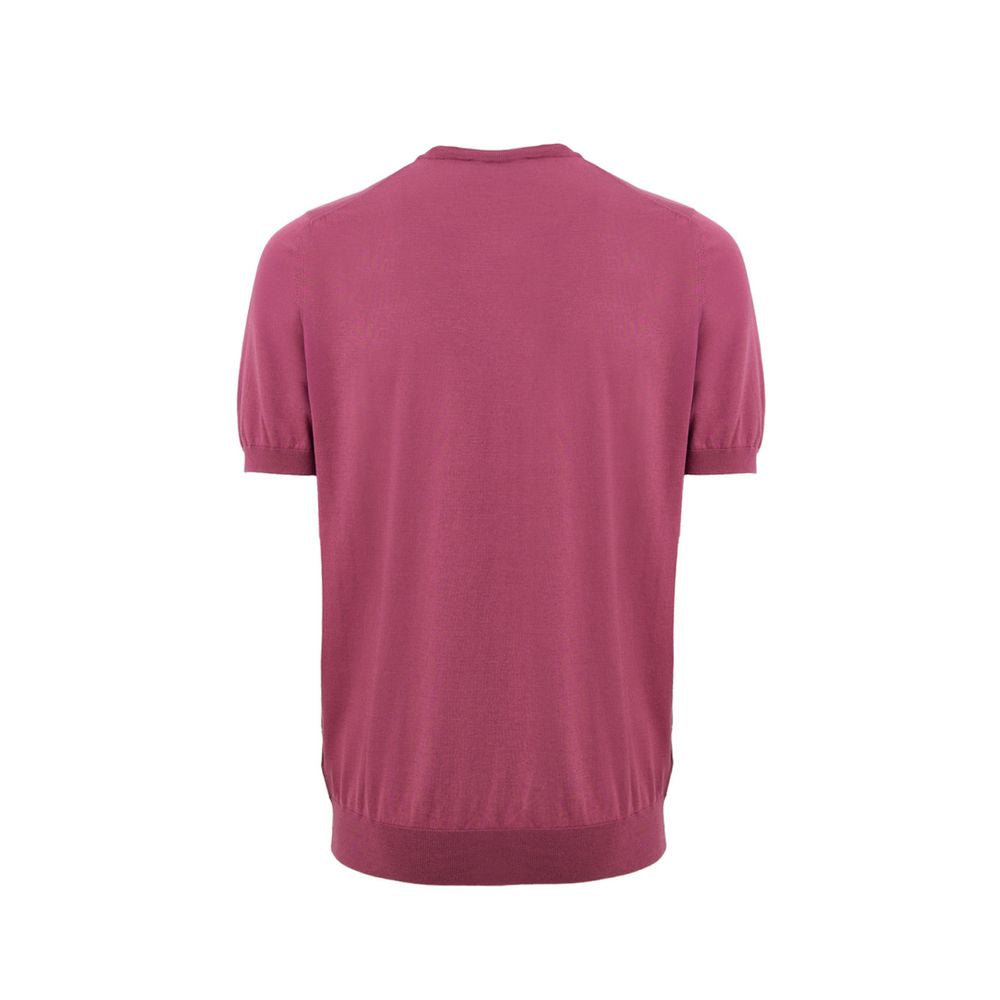 Gran Sasso Purple Cotton T-Shirt