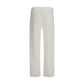 The Row White Cotton Straight-Leg Jeans