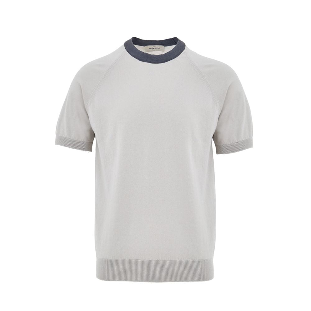 Gran Sasso Beige Cotton T-Shirt