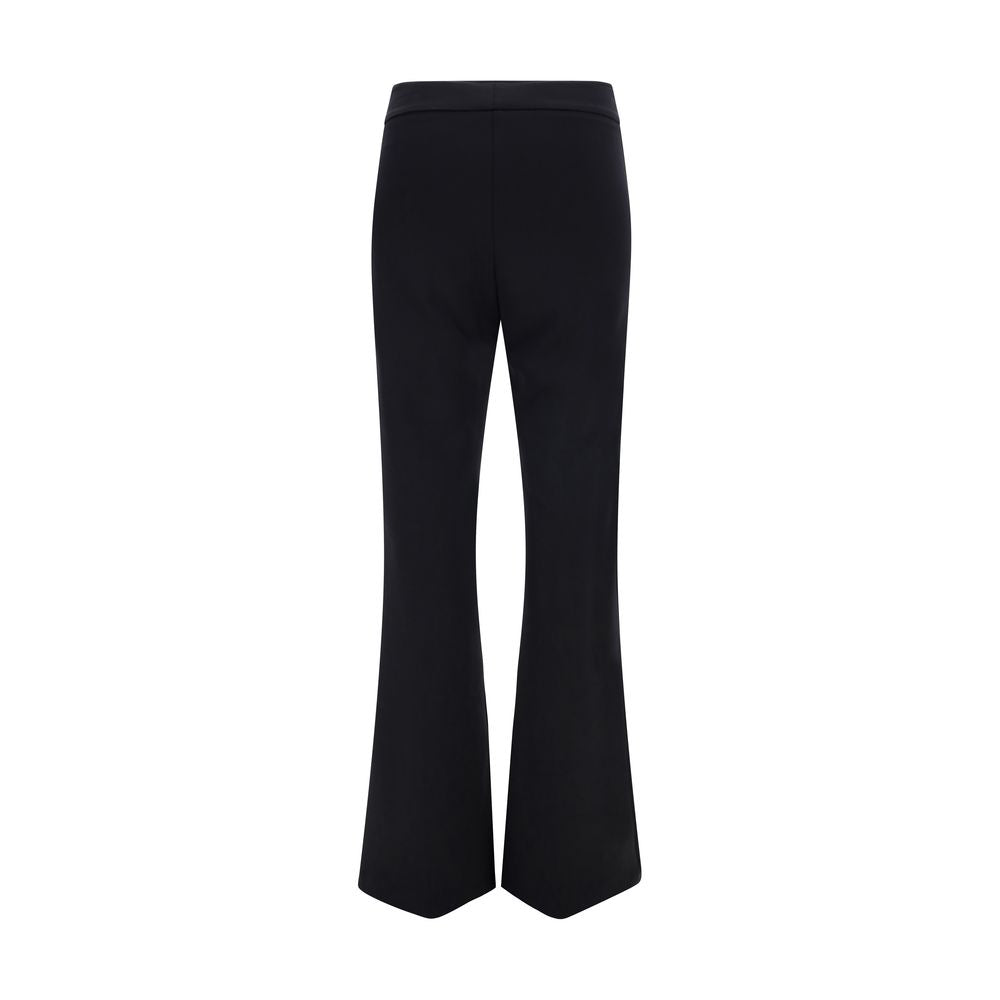 Avenue Montaigne Black Elastane Flared Pants