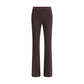 Avenue Montaigne Brown Elastane Flared Pants