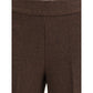 Avenue Montaigne Brown Polyester Casual Pants