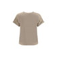Brunello Cucinelli Beige Nylon T-Shirt