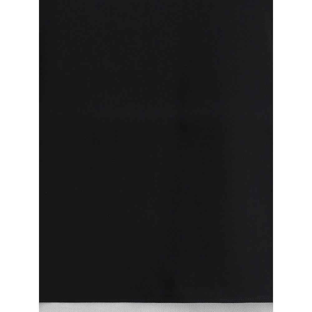 SA SU PHI Black Silk Sleeveles T-Shirt