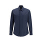 Fendi Blue Cotton Shirt