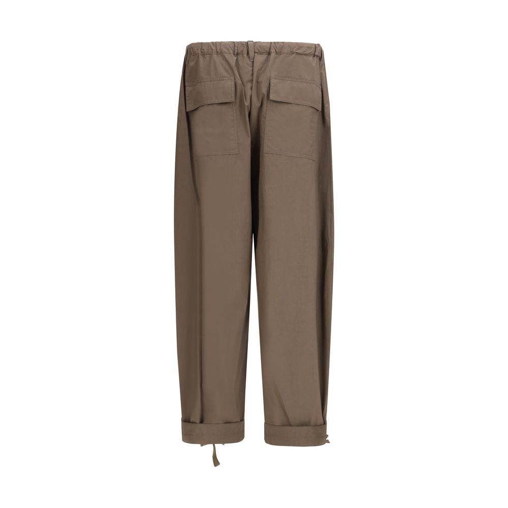 Sacai Brown Cotton Casual Pants
