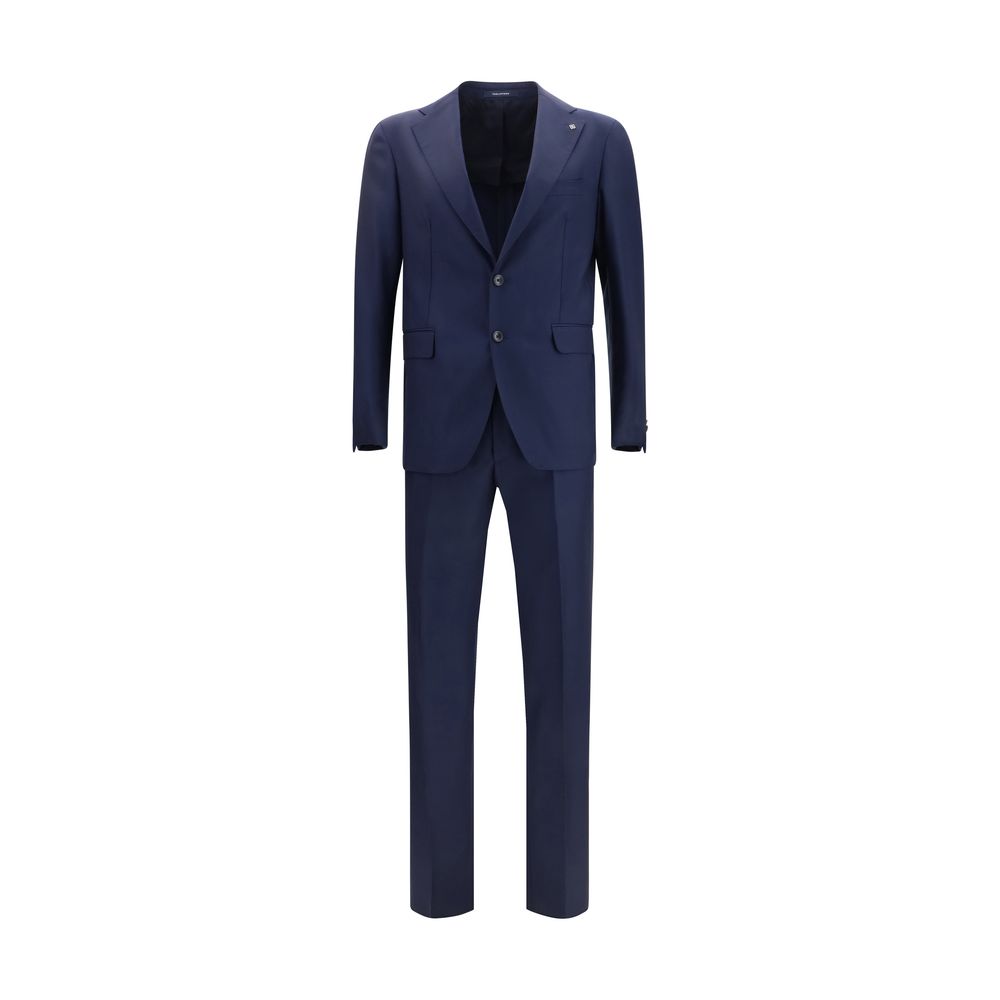 Tagliatore Blue Fleece Wool Two-Piece Suit