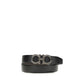Ferragamo Black Leather Regular Belt