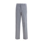 Fendi Gray Cotton Casual Pants