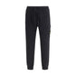 Stone Island Black Cotton Athletic Pants