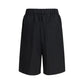 Laneus Black Viscose Bermuda Shorts