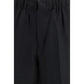 Laneus Black Viscose Casual Pants