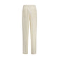 Laneus Beige Viscose Casual Pants