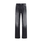 MM6 Black Cotton Straight-Leg Jeans