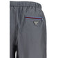 Prada Gray Recycled Polyamide Short And Mini Shorts