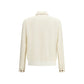 Brunello Cucinelli White Silk Shell Jacket