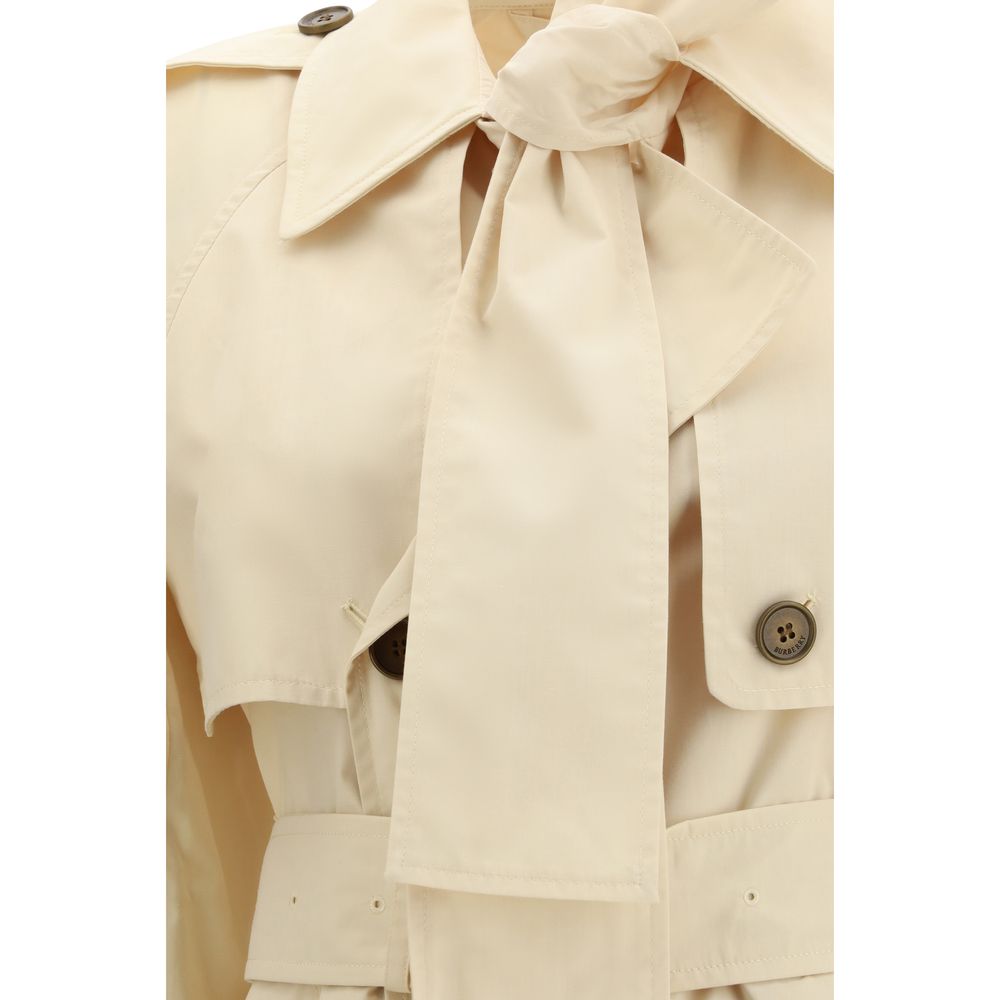 Burberry Beige Polyester Trench Coat