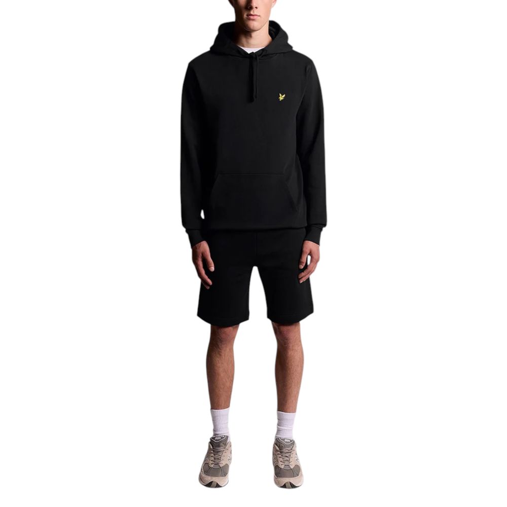 Lyle & Scott Black Cotton Hoodie