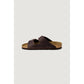 Birkenstock Brown Leather Slippers