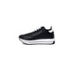 Love Moschino Black Leather Low Top Sneakers