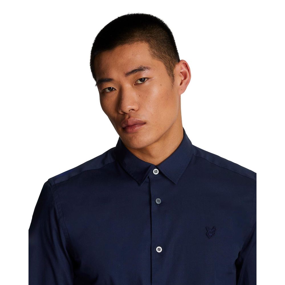 Lyle & Scott Blue Cotton Dress Shirt