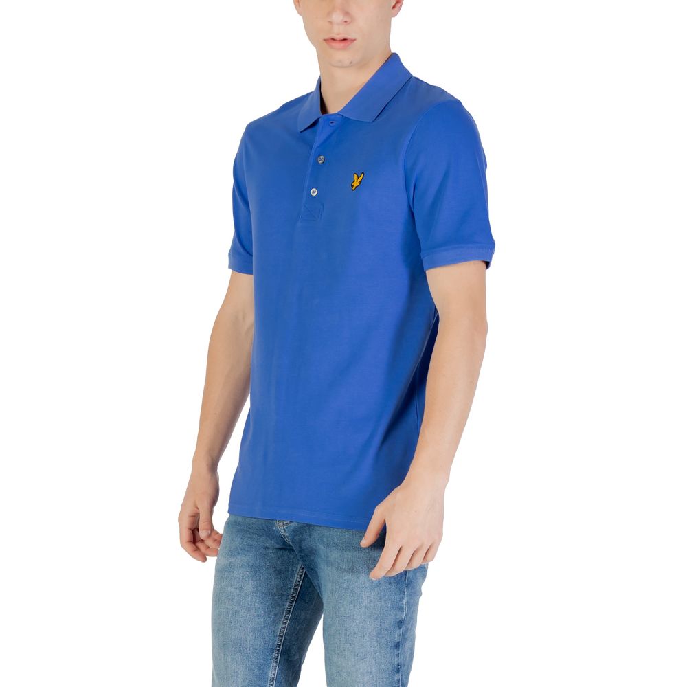 Lyle & Scott Blue Cotton Polo Shirt