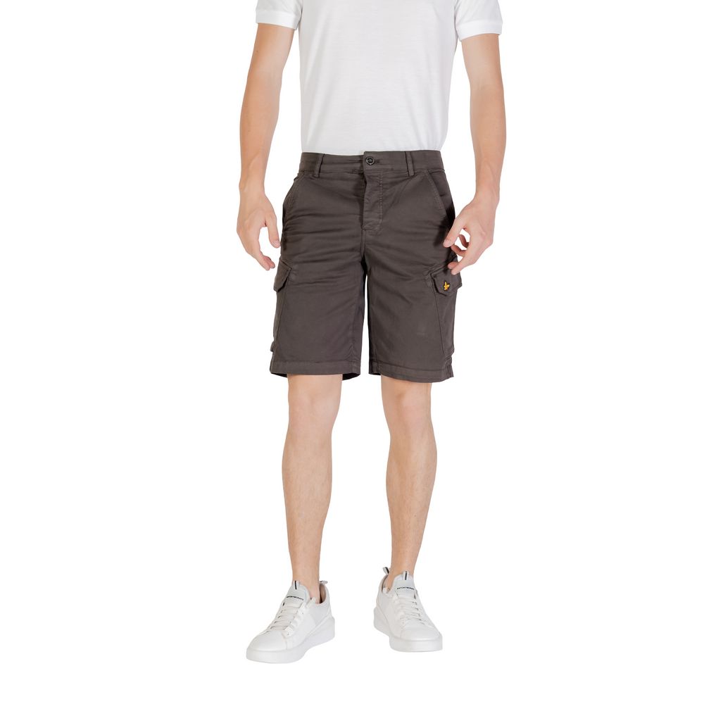 Lyle & Scott Gray Cotton Bermuda Shorts
