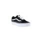 Vans Black And White Fabric Platform Sneakers