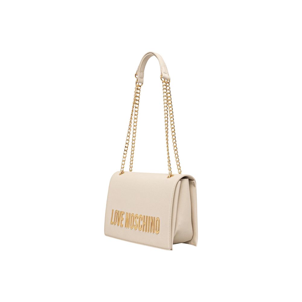 Love Moschino Beige Polyethylene Handbag