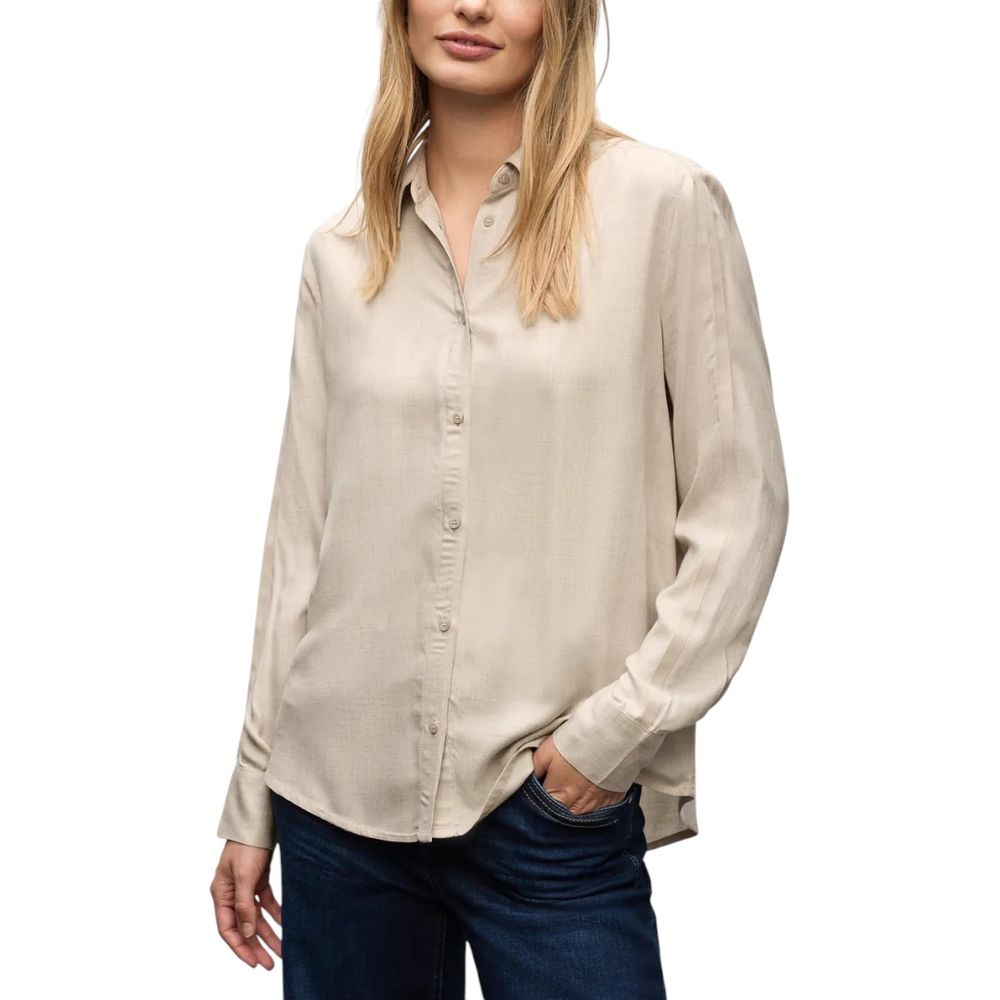 Street One Beige Viscose Blouse