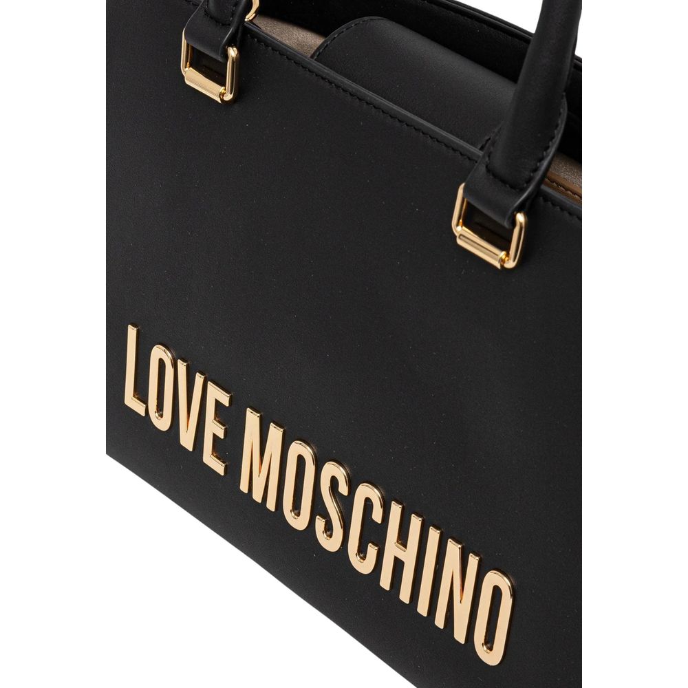 Love Moschino Bicolor Polyethylene Handbag