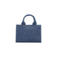 Love Moschino Blue Cotton Handbag