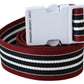 Costume National Black Cotton And Canvas Regular Belt