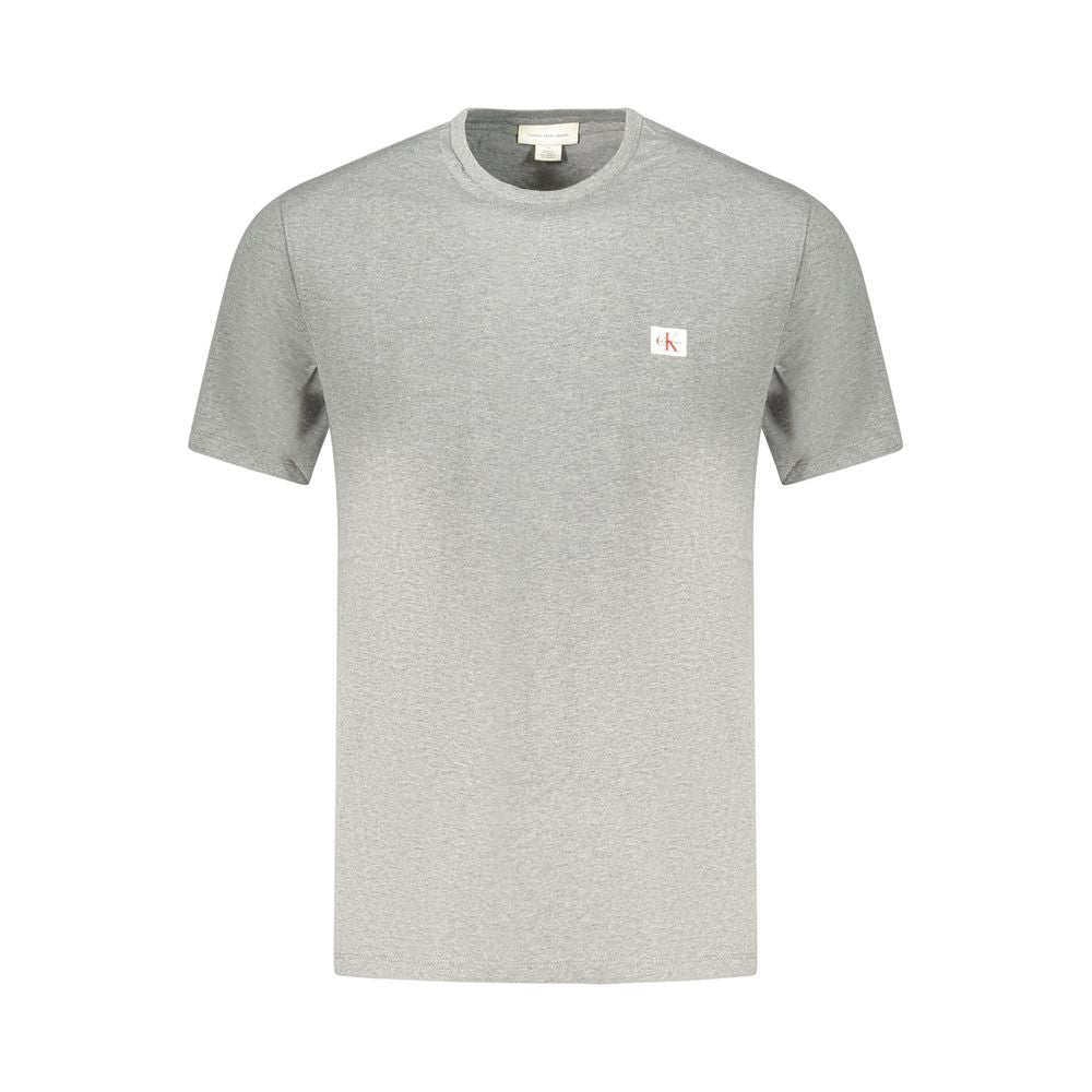 Calvin Klein Grigio Cotton Men T-Shirt