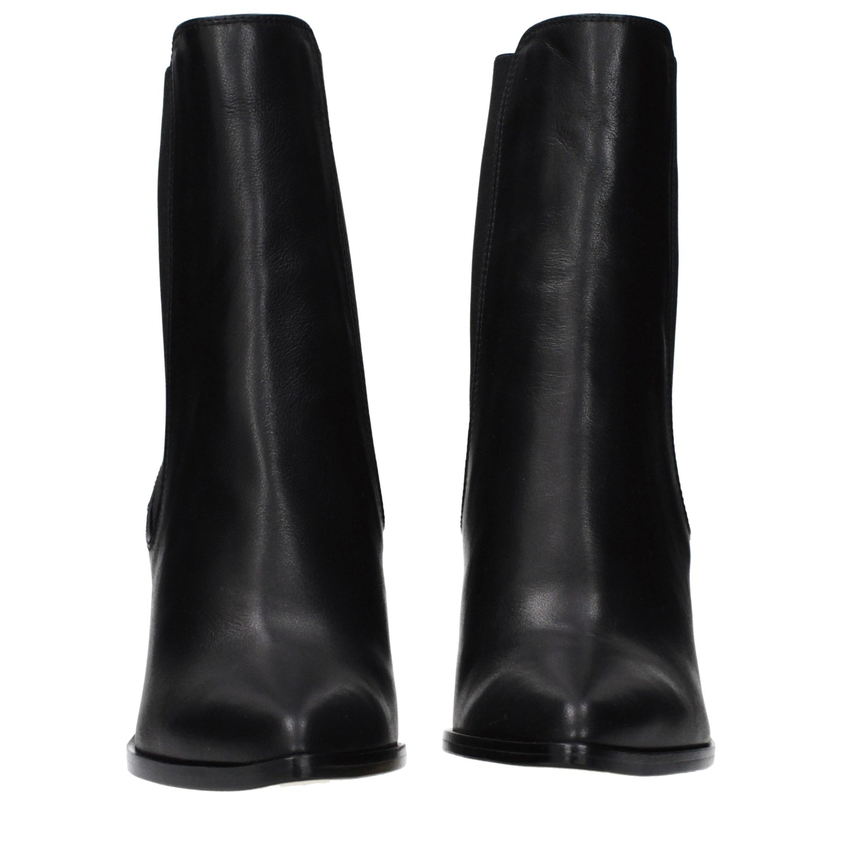 Jimmy Choo Black Leather Ankle Boots