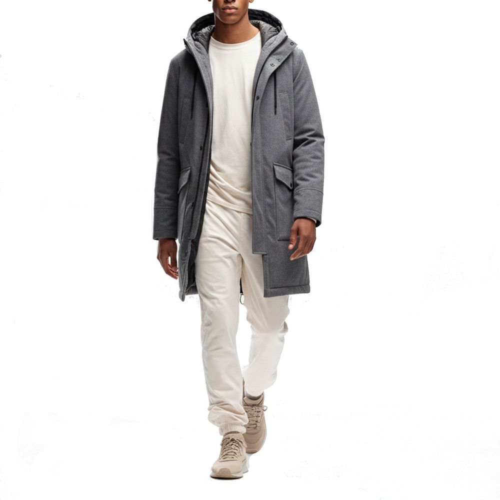 Herno Gray Cashmere Coat