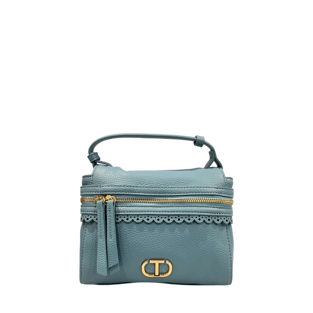 Twinset Blue PU Women Handbag