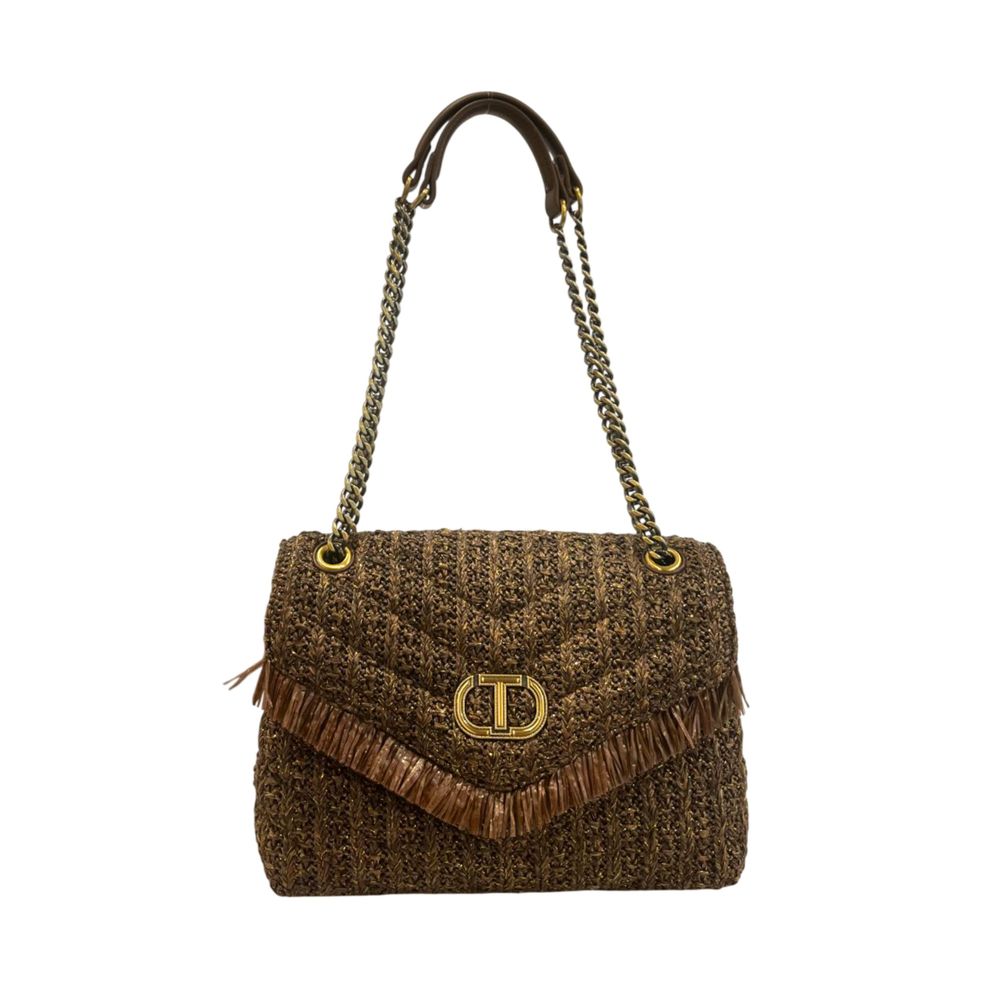 Twinset Brown Polypropylene Women Crossbody Bag