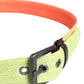 Malo Green Orange Braided Metal Buckle Waist Cintura Belt