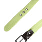 Malo Green Orange Braided Metal Buckle Waist Cintura Belt