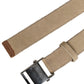 GF Ferre Men Beige Canvas Silver Metal Buckle Cintura Belt