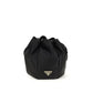 Prada Black Silk Backet Bag