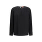 Max Mara Black Triacetate Blouse