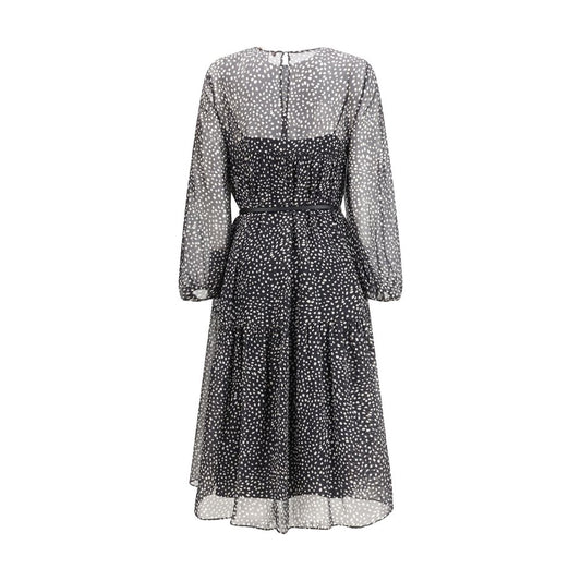 Max Mara Black Silk Casual Dress