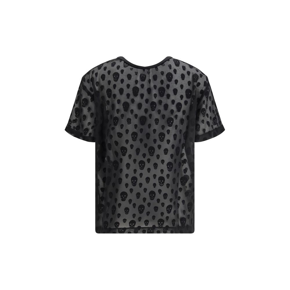 Alexander McQueen Black Polyamide T-Shirt