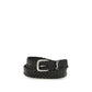 Saint Laurent Black Calf Leather Bos Taurus Regular Belt